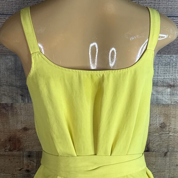 Everlane The Japanese Goweave Tank Wrap Dress Yellow Size 2 - Picture 5 of 9